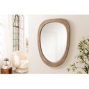 OVALE modern ovális fali tükör 104 cm – natúr / bézs