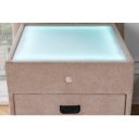 PARIS modern éjjeliszekrény - beige