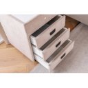 PARIS modern éjjeliszekrény - beige