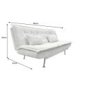 JAZZ modern zsenília kanapéágy - 195cm - beige