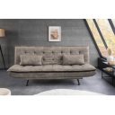 FOLD kanapéágy 190 cm – taupe / fekete
