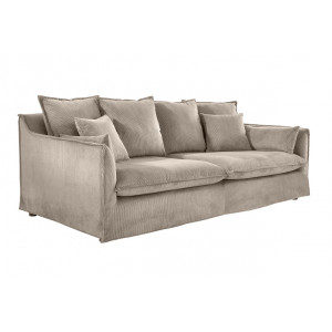 HEAVEN modern kordbársony kanapé - 200cm - taupe
