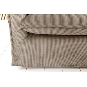 HEAVEN modern kordbársony kanapé - 200cm - taupe