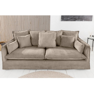 HEAVEN modern kordbársony kanapé - 200cm - taupe
