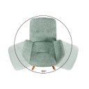 BALTIC modern forgatható szék - zöld