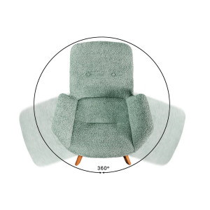 BALTIC modern forgatható szék - zöld