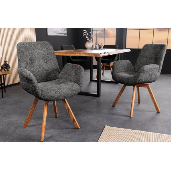 BALTIC modern forgatható szék - antracit