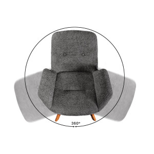 BALTIC modern forgatható szék - antracit