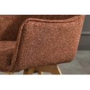 VOGUE modern forgatható szék - beige/szürke/barna