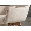 VOGUE modern forgatható szék - beige/szürke/barna
