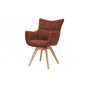 VOGUE modern forgatható szék - beige/szürke/barna