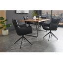 VOGUE design forgatható szék - fekete