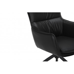 VOGUE design forgatható szék - fekete