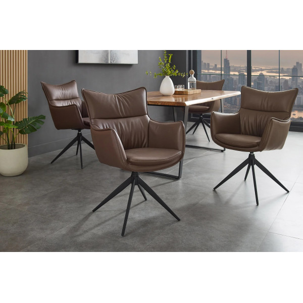 VOGUE design forgatható szék - barna