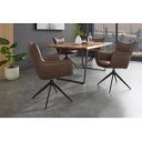 VOGUE design forgatható szék - barna