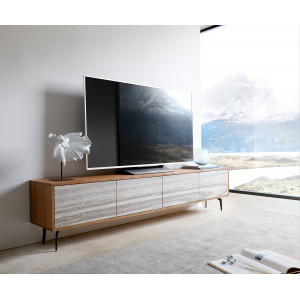 KLEO prémium akác TV-szekrény - 200/220cm bútor