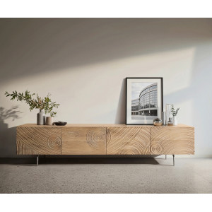 NARVIO prémium mangófa TV-szekrény - 220cm DELIFE