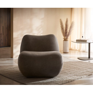 KORALIS design fotel - barna/ szürke/ beige