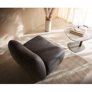 KORALIS design fotel - barna/ szürke/ beige