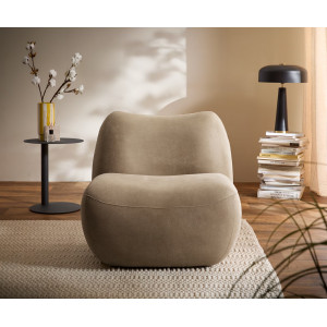 KORALIS design fotel - barna/ szürke/ beige