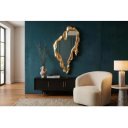 FLOW modern fali tükör 150 cm – arany