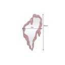 FLUIDUM modern tükör - 150cm - piros