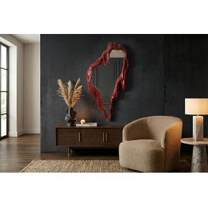 FLUIDUM modern tükör - 150cm - piros INVICTA