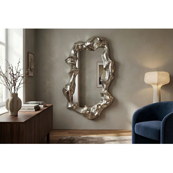 VANITY modern tükör - 150cm - ezüst