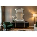 SILVA modern fali tükör 120 cm – ezüst