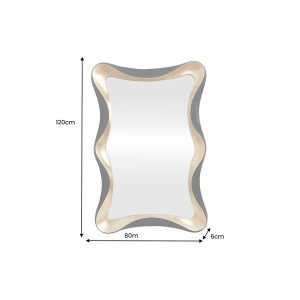 MIRACLE- II modern tükör - 120cm - arany/fekete