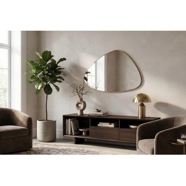 NOEMI modern tükör - 84cm - arany