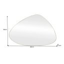 NOEMI modern tükör - 84cm - arany