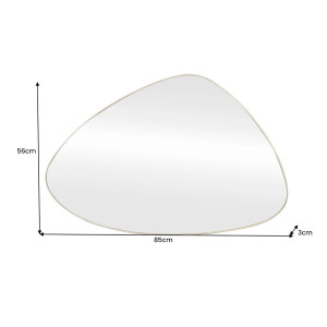 NOEMI modern tükör - 84cm - arany