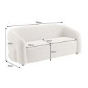 VOGUE design kanapé - 198cm - beige