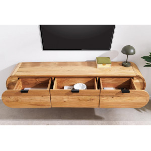 ORGANIC tömör akác fali TV-szekrény - 160cm