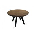 IRON CRAFT kerek mangófa asztal - 120cm - barna