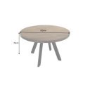 IRON CRAFT kerek mangófa asztal - 120cm - barna