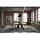 IRON CRAFT kerek mangófa asztal - 120cm - barna