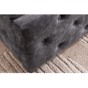 MERCURE modern ágykeret -  160x200cm - szürke bársony