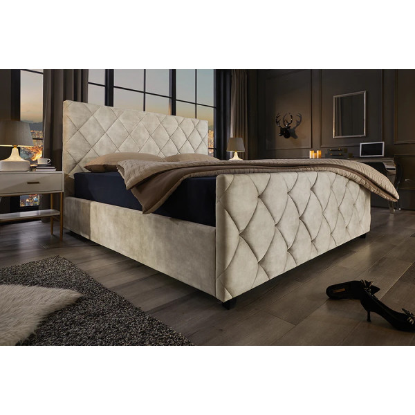 ELYSIUM modern ágykeret -  180x200cm - pezsgő