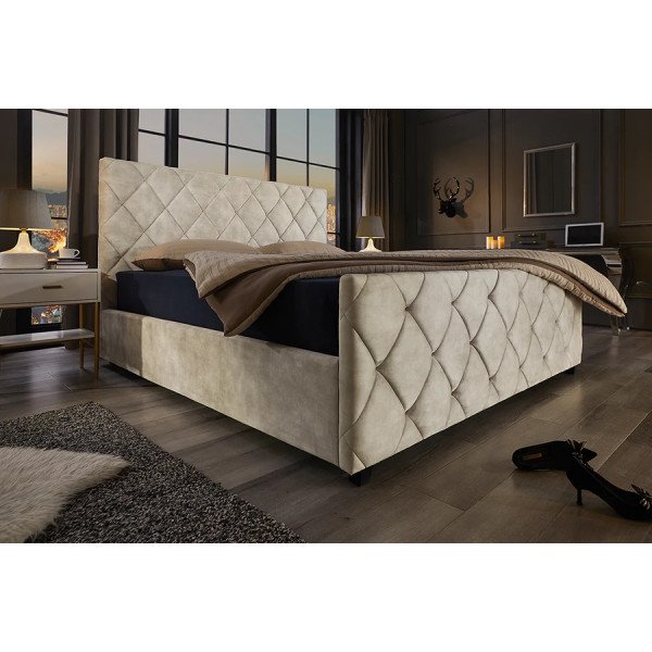 ELYSIUM modern ágykeret -  180x200cm - pezsgő