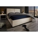 ROCCO modern kordbársony ágykeret -  180x200cm - beige