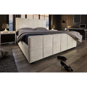 PRESTIGE modern boucle ágykeret -  180x200cm - beige