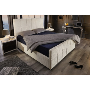 PRESTIGE modern boucle ágykeret -  180x200cm - beige Ágyak