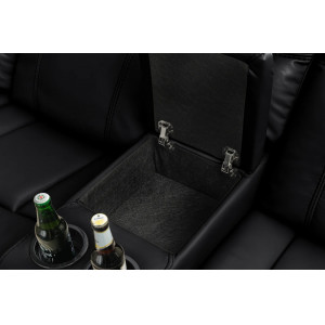 HOLLYWOOD dönthető mozi fotel 5 személyes - fekete