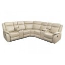 HOLLYWOOD dönthető mozi fotel 5 személyes - beige