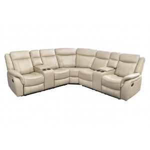 HOLLYWOOD dönthető mozi fotel 5 személyes - beige