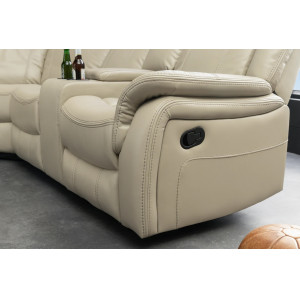 HOLLYWOOD dönthető mozi fotel 5 személyes - beige