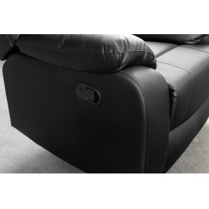 HOLLYWOOD dönthető kényelmi fotel - fekete