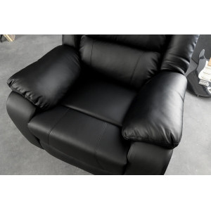 HOLLYWOOD dönthető kényelmi fotel - fekete